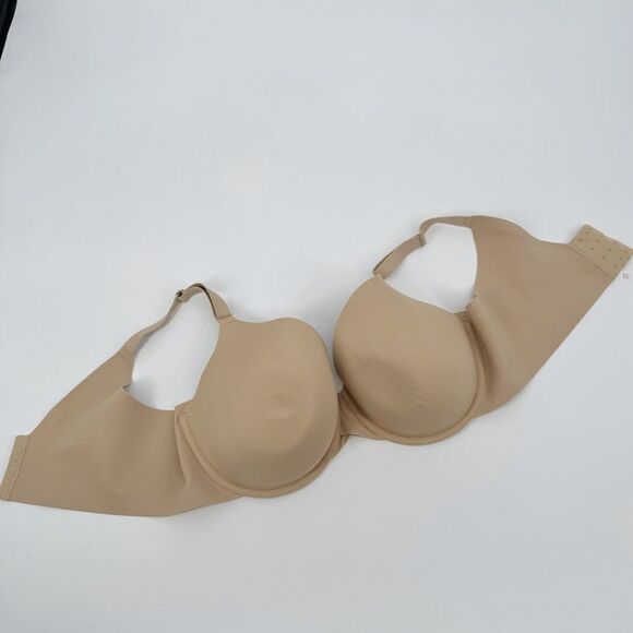 Cacique Lightly Lined Full Coverage Bra Tan Nude Underwire Sz‎ 42DD NWOT - Picture 3 of 8